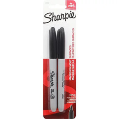 Sharpie Permanent Markers Fine Point Black 12 Count-6 Pack Quick Dry Waterproof