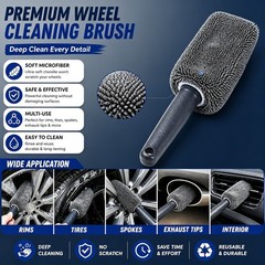 Car Wheel Rim Cleaning Brush Auto Detailing Tool for Tire Care