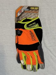 Firm Grip brand Safety Pro Gloves – New w/ tags – Hi Viz Orange Size L