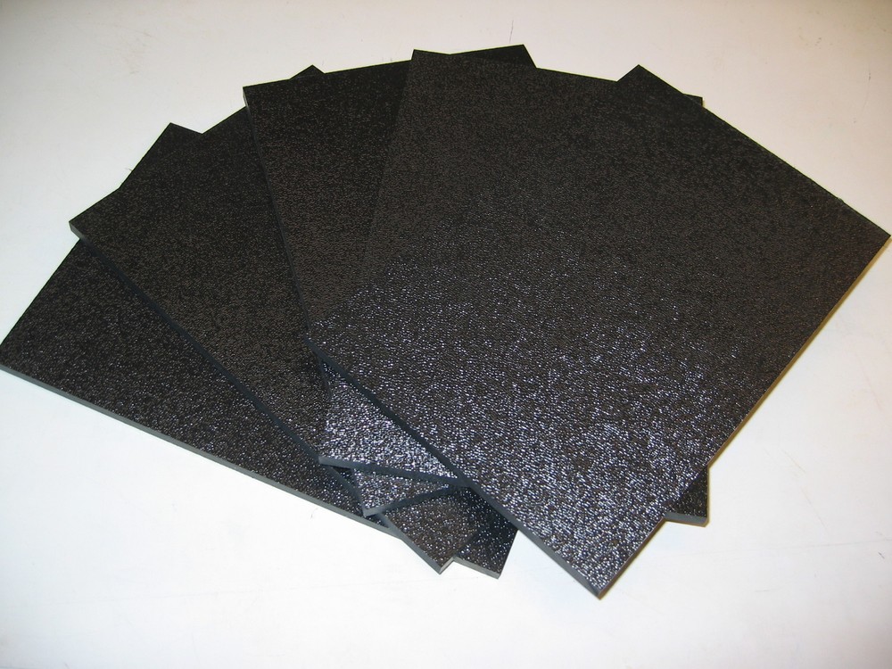 (5) Sheets of 5.25″ X 8.25″ X .25″ ABS Haircell Plastic “Canfield Plastics”