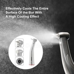 Dental LED Fiber Optic 1:5 Increasing Contra Angle Handpiece fit Electric Motor
