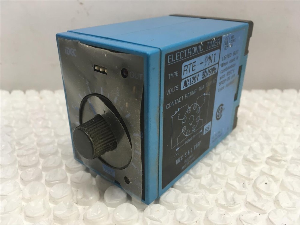 Electronic Timer iDEC RTE-PN1 AC 120 V 50/60Hz Tested