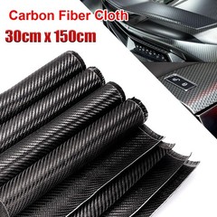 30*150CM Real Carbon Fiber Fabric Cloth Roll 3k 200gsm 2×2 Twill Weave Black