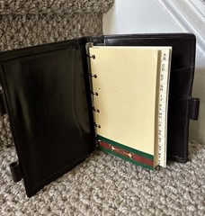 Vintage 1974 Gucci Brown Leather Mini Agenda/Wallet Made In Italy /No Pen