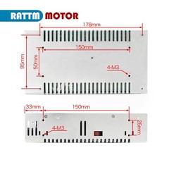 『USA』12V 50A 600W DC Switching Power Supply Adapter PSU for LED Light/3D Printer