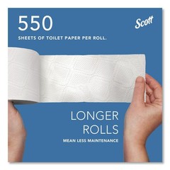 Scott 04460RL 2-Ply Essential Standard Roll Bathroom Tissue – WT (550/RL) New