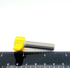 3/8″-24 Thumb Screw Bolts Fine Thread Yellow Butterfly Tee Wing Clamping Knob SS