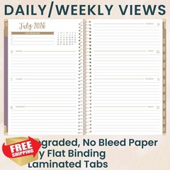 bloom daily planners Purple Linen 5.5×8.25 Academic Planner
