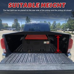 Portable Gasoline Diesel Fuel Tank with 12V Electric Fuel Pump 40 Gallon Black