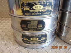 *LOT OF 17* USA STANDARD TEST SIEVES with TWO LIDS see description