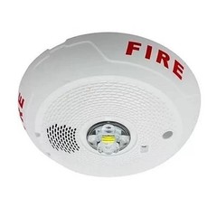 System Sensor Ceiling Mount Horn Strobe PC2WLED 12/24 VDC, LED, White FIRE ALARM