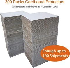 200 Packs 4×6 Inch Corrugated Cardboard Sheets, Premium White 4×6,