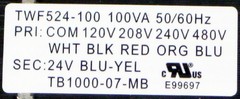 100VA Transformer Primary 120V 208V 240V 480V Volt 24V Secondary HVAC Furnace