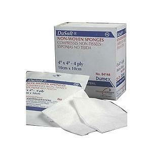 Derma Sciences DuSoft Non-Woven Sponge, 4-Ply, 4” x 4” -25/Pack