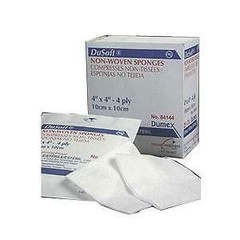 Derma Sciences DuSoft Non-Woven Sponge, 4-Ply, 4” x 4” -25/Pack