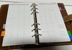 Filofax MALDEN 6 Ring Personal Organizer Planner Diary Antiqued Leather7.5X5.5”