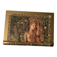 Vintage Kinuko Y. Craft Hardcover Gilt Edges Notebook “Lady in the Meadow”