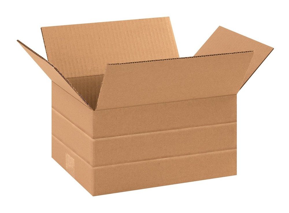 MD1186 Multi-Depth Corrugated Cardboard Box 11 1/4″ L x 8 3/4″ W x 6″ H, Kraf…