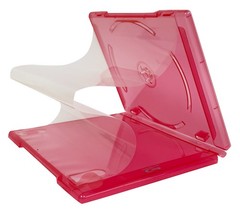 10 PREMIUM STANDARD Clear Red Blu-Ray Single Cases 12MM **1-3 DAYS