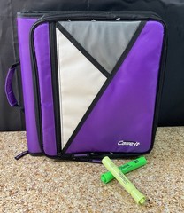 Case-it Universal 2-Inch 3-Ring Zipper Binder Holds 13 Inch Laptop/Tablet LT-007