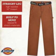 Dickies Womens Straight Leg Carpenter Work Pants Size Down For Ideal Fit Size