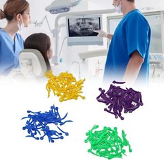 lot of Dental Plastic Wedges Concave Design Arc Diastema Wedge End Circular Hole
