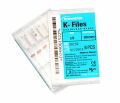Kerr Sybron Endo Dental 30mm Stainless Steel K-files 6-file per box all size
