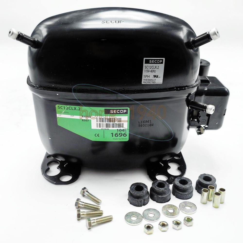 New One SECOP Compressors SC12CLX.2 115V R404a/R507 LBP/MBP 1/2 HP