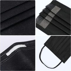 100/50/10 Pcs Black Face Mask Mouth Nose Cover Protector Respirator Filter Masks