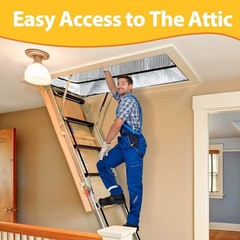 Energy Saving Attic Door Insulation Cover 25″x54″x11″ with R-Value 15.5