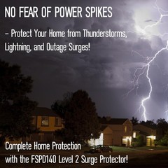 Replacement FSPD140 Level 2 Whole House Surge Protection Device,140,000 Amps
