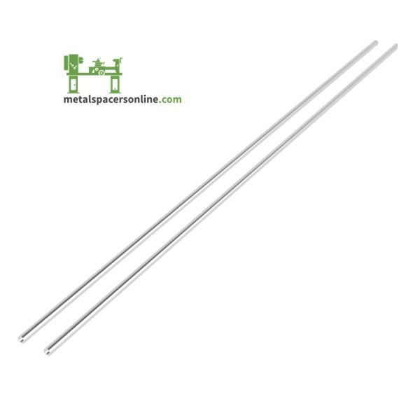 Aluminum Spacer-Tubing- 3/8″ OD x 1/4″ ID x 36″ Long–Fits M6 or 1/4″ Bolts