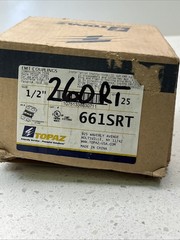 24 Pack Topaz 1/2″ Steel Type EMT Compression Raintight Couplings 661SRT