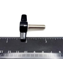 5/16″ x 1″ Thumb Screw T Bolts Black Butterfly Tee Wing Knob Stainless 4 Pack