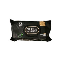2 Pack Dude Wipes XL 48 Wipes Per Pk Plant Based Shea Butter Smooth Coconut Scen