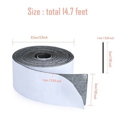 Felt Tape Self Adhesive Polyester Strip for Furniture Seal Door Insulation Car