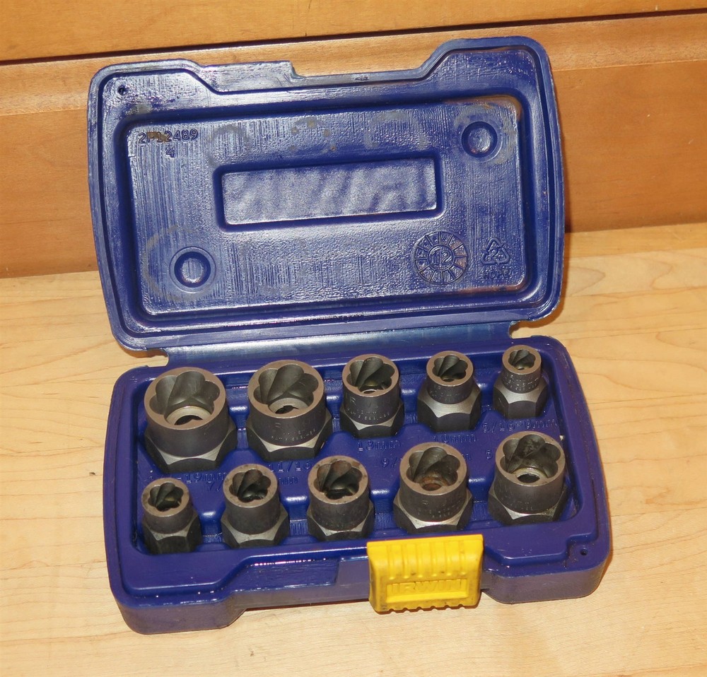 Irwin 10-Piece Metric/Fractional Bolt Grip Extractor Set – 5/16″/8mm – 3/4″/19mm