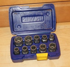 Irwin 10-Piece Metric/Fractional Bolt Grip Extractor Set – 5/16″/8mm – 3/4″/19mm