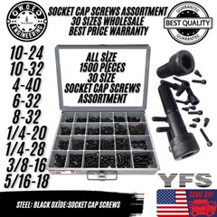 Assorted Allen Socket Head Cap Screws 250/750/1500 Pcs or 5/20 lbs All Sizes