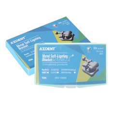 AZDENT Dental Orthodontic Self-Ligating Brackets Brace MBT Roth 0.022 Hooks/Tool