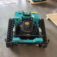 Brushless Motor Gas Power 9HP Remote Control Lawn Mower Tracked Robot Slope 24V