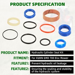 US Hydraulic Cylinder Hyd Cyl Seal 10pcs/kit For KUHN GMD 700 Disc Mower GMD700