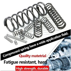 10Pcs Wire Dia 0.8mm / 1.0mm 304 Stainless Steel Compression Spring OD 5mm-16mm