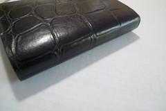 MULBERRY – POCKET BOOK AGENDA – MADE @ UK – BLACK CONGO LEATHER – NEW OLD STOCK