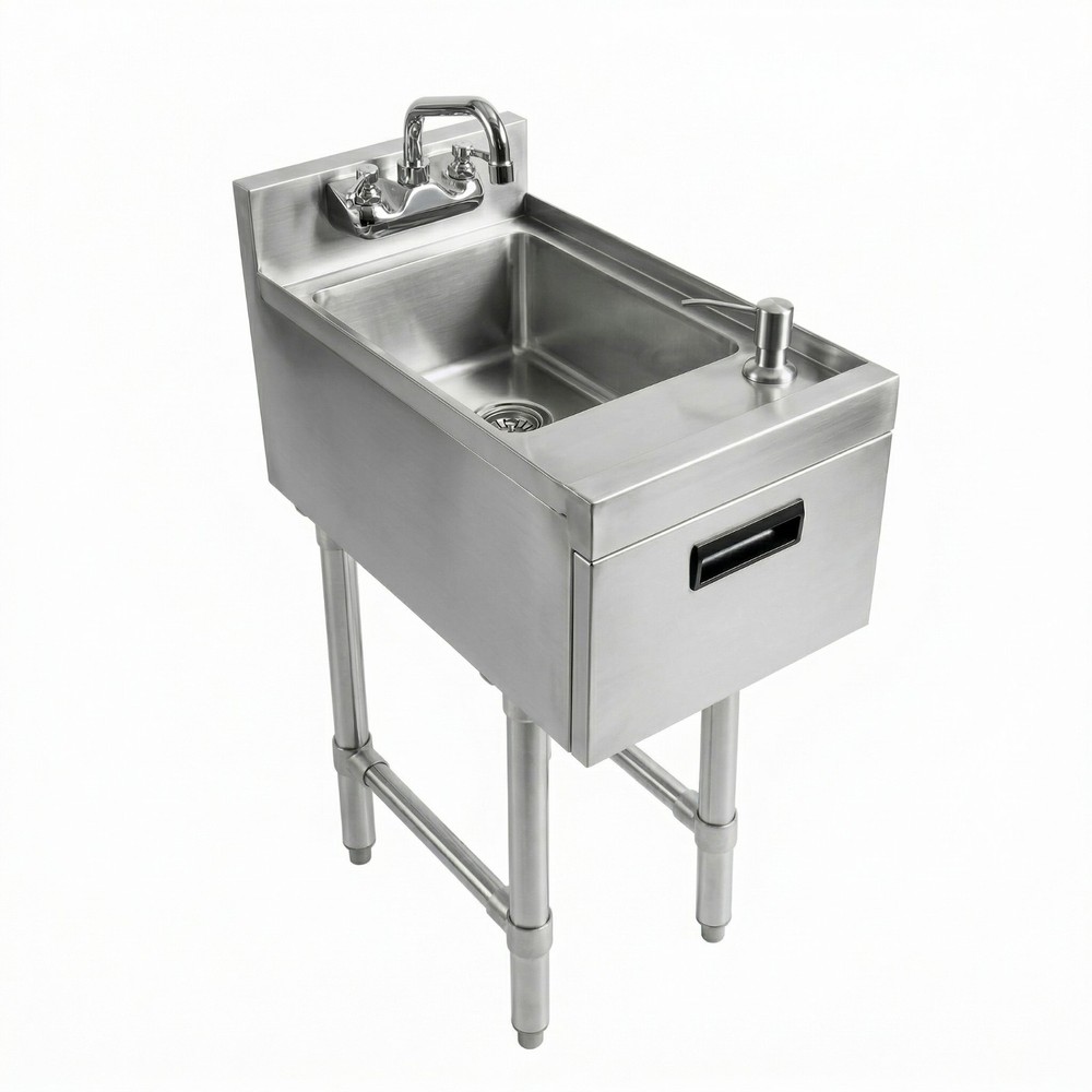 22 in. x 12 in. Underbar Hand Sink with Soap and Towel Dispenser