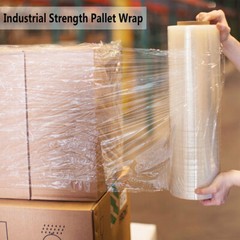 Pallet Wrap 18 in x 1200 ft 80 Gauge Stretch Film Shrink Wrap Ox Plastics