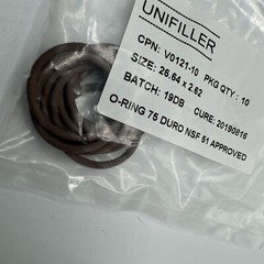 Unifiller V0121- 10 O-RING FOOD SERVICE 10PK