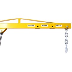 Hydraulic Receiver Hitch Crane 1000lb Cap Swivel 24-78in Lift Range