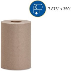 Brown 7.88″ x 350 FT 12 Roll Bathroom Paper Towel Dispenser Refill