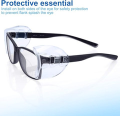 1~200Pairs Side Shields For Eye Glasses Slip On Safety Glasses Shield Universal